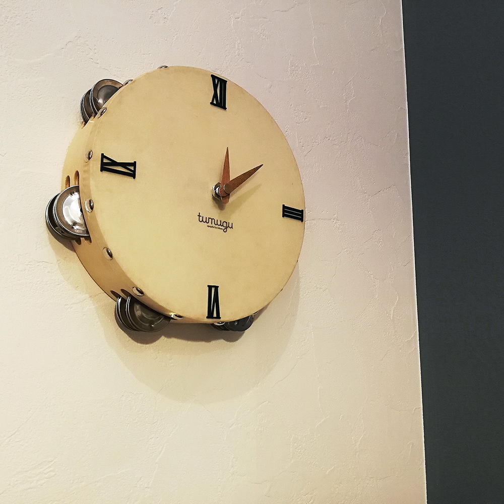 Wall clock  Tambourine(チーク)